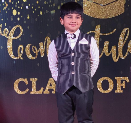 Allu Arjun Son Ayaan photo during Pre School