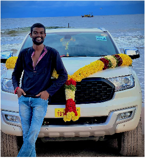 Pallavi Prashant with his car