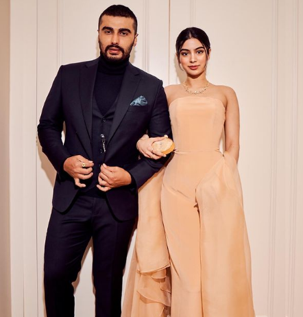 Khushi Kapoor with Arjun Kapoor (Indian Actor)