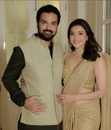 Kajal Aggarwal with Husband (Gautam Kitchlu) 