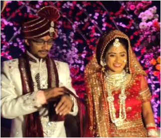 Shivani Kapila's wedding picture.