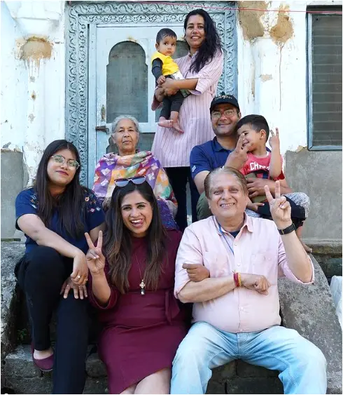 Shivani Kapila with Whole family