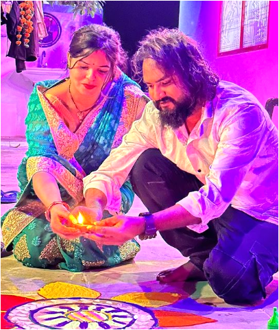 Vijay celebrated the festival of Diwali