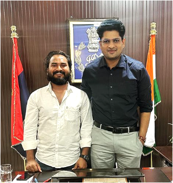 Vijay met Dr. Yashveer Singh IPS 