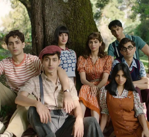 Agastya Nanda with The Archies Movies team