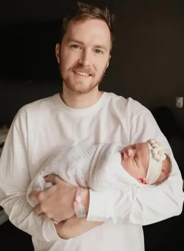 Kaylee Dudley's Husband with Daughter