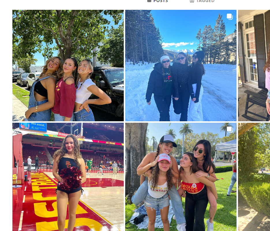 She makes short video and shared photos on different social media platform.