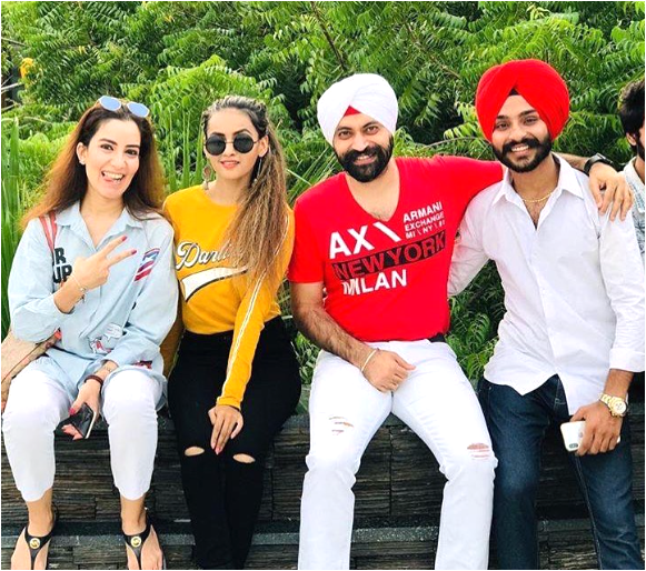 Ramneek's pals chilling on a sunny ledge.