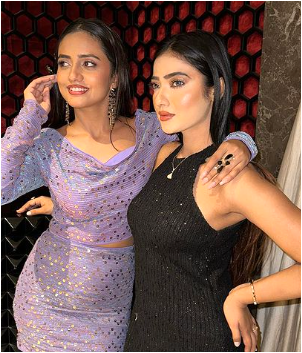 Nisha Guragain and her friend