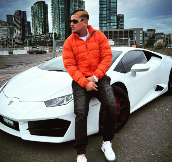 Dhanda Nyoliwala with his Car Lamborghini