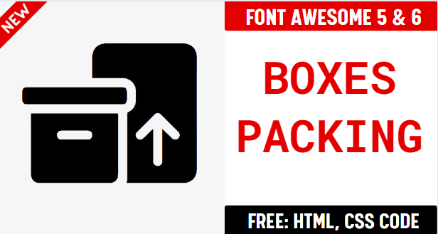 Font Awesome Boxes Packing : Fas Fa Boxes Packing, Fa Solid Fa Boxes ...