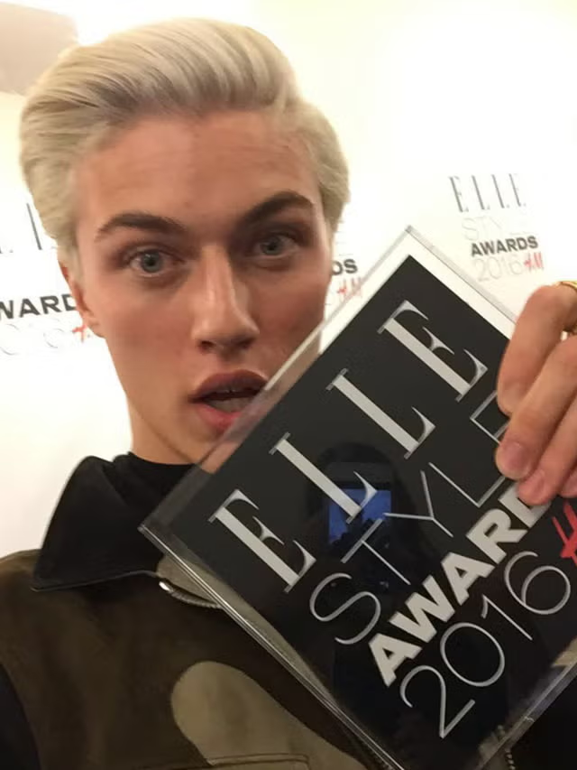 'Male Model Of The Year' at the ELLE Style Awards 2016