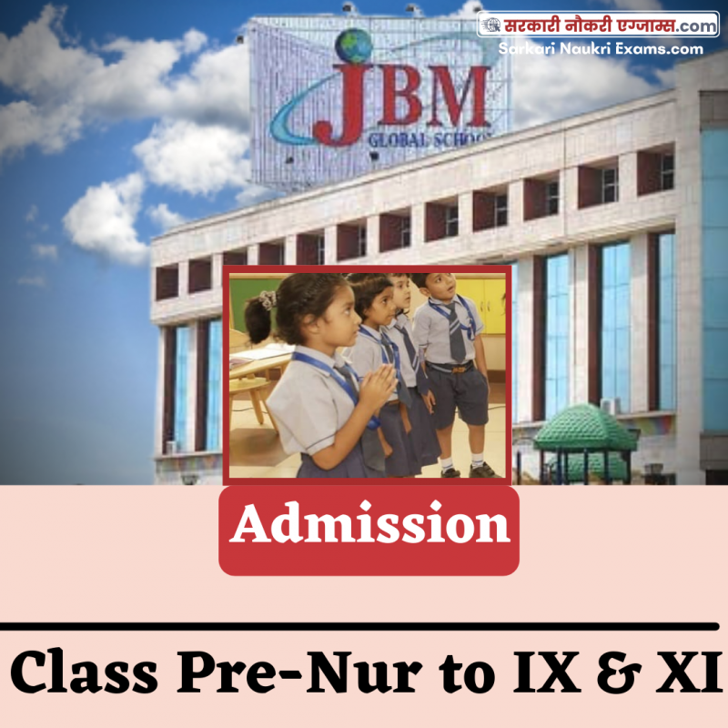 Admission Details JBM Global School, Noida (UP) for year 2025-2026