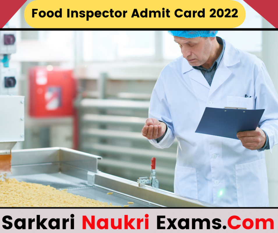 CG Vyapam Food Inspector Exam Date / Admit Card 2022