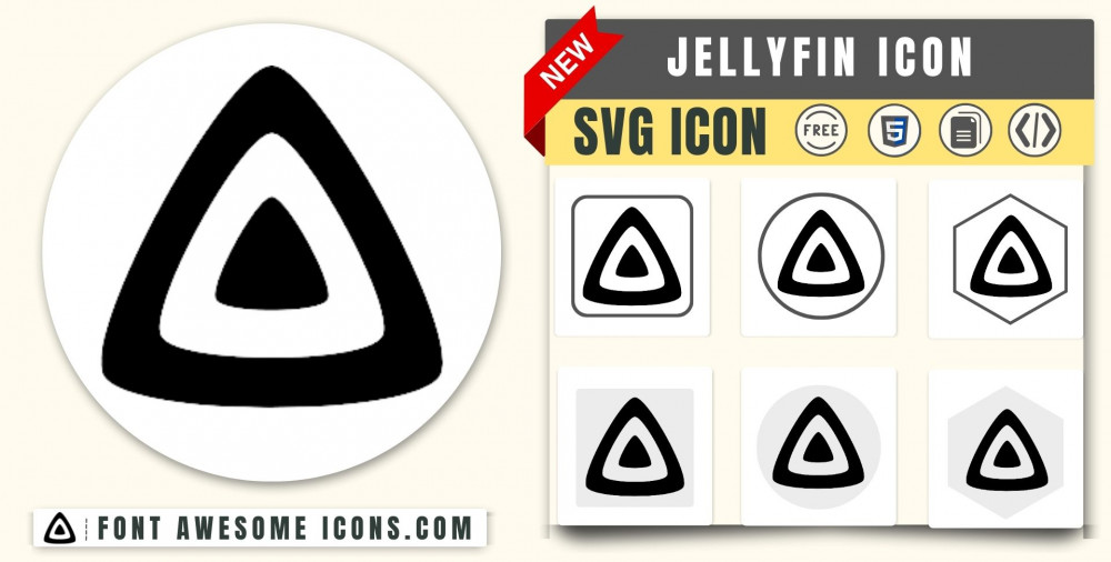 Jellyfin Icon SVG Code — Download Path / HTML