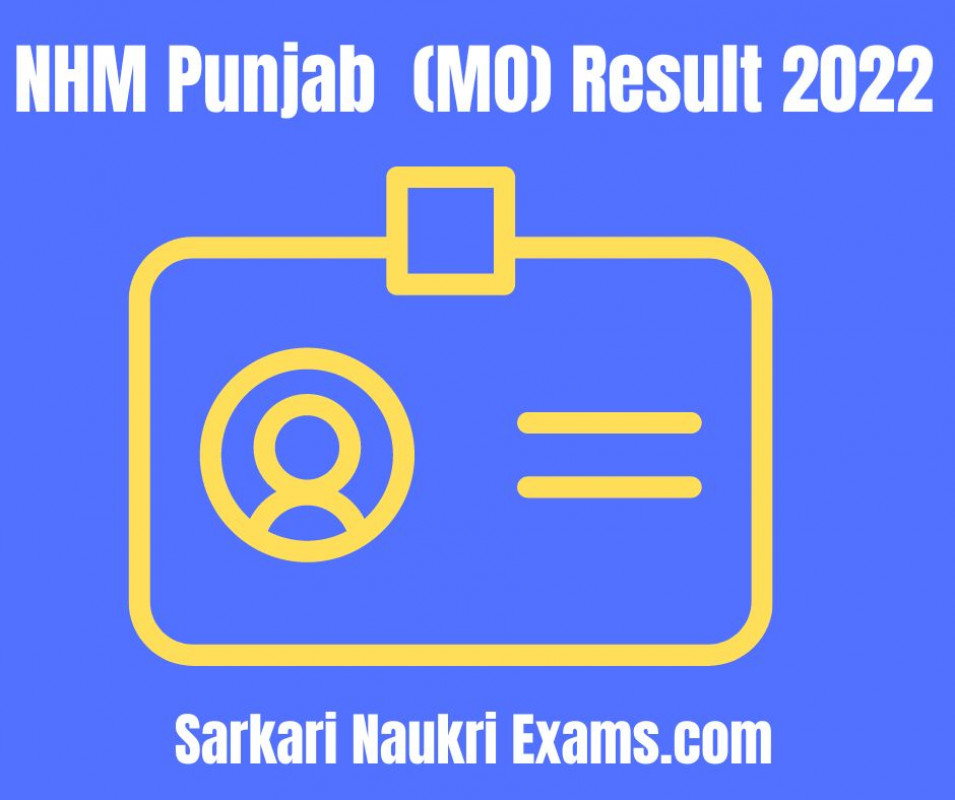 NHM Punjab Medical Officer (MO) Recruitment Form 2022