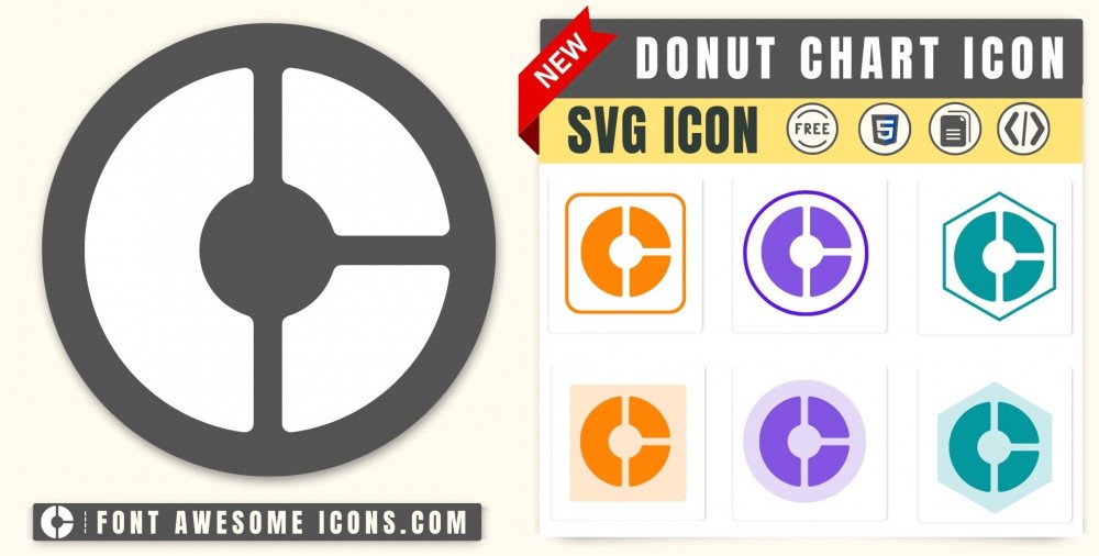 Donut Chart Vector SVG Icon  SVG Repo