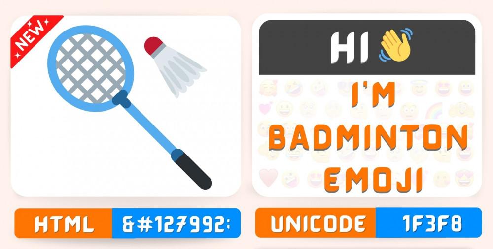 Badminton Emoji Copy Paste, Meaning Unicode