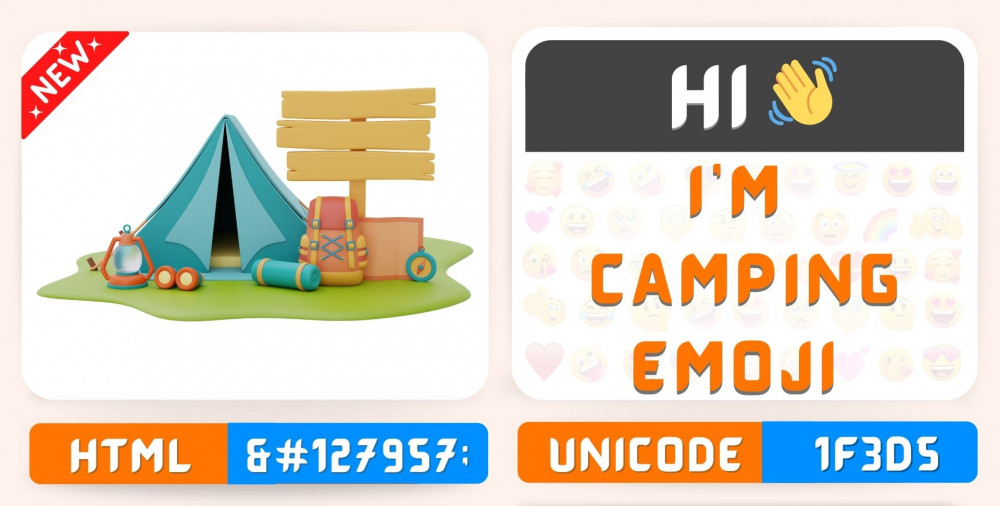 Camping Emoji Copy Paste, Meaning Unicode