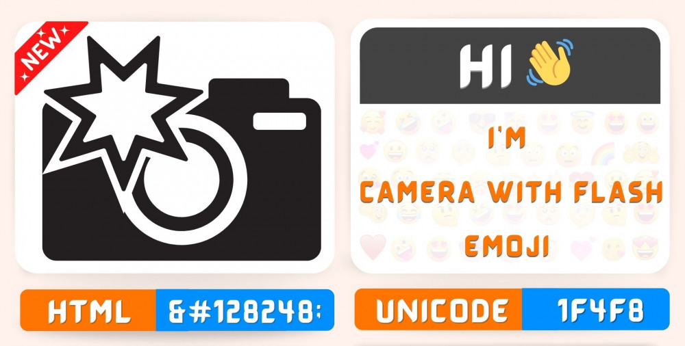 Camera With Flash Emoji Copy Paste, Meaning Unicode