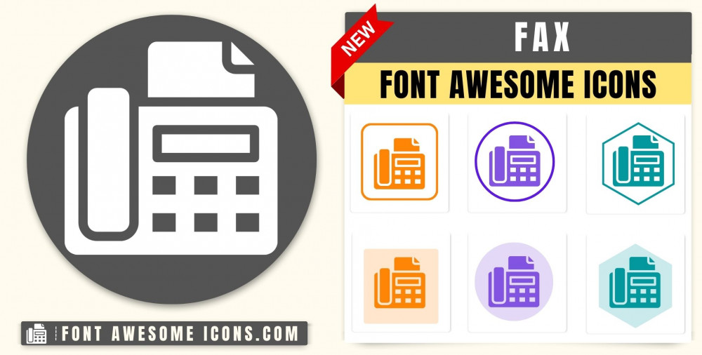 Font Awesome Fax Icon