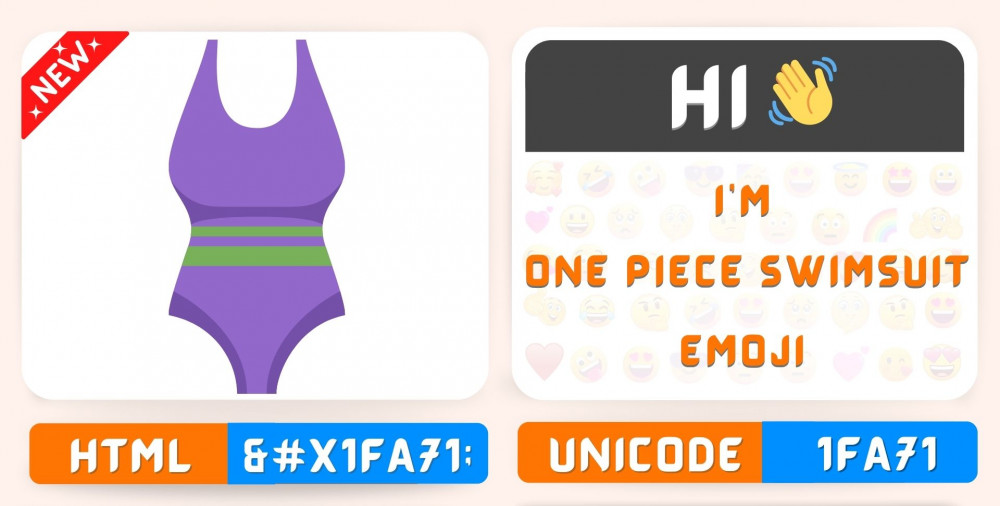 One Piece Swimsuit Emoji Copy Paste, 况 Meaning Unicode