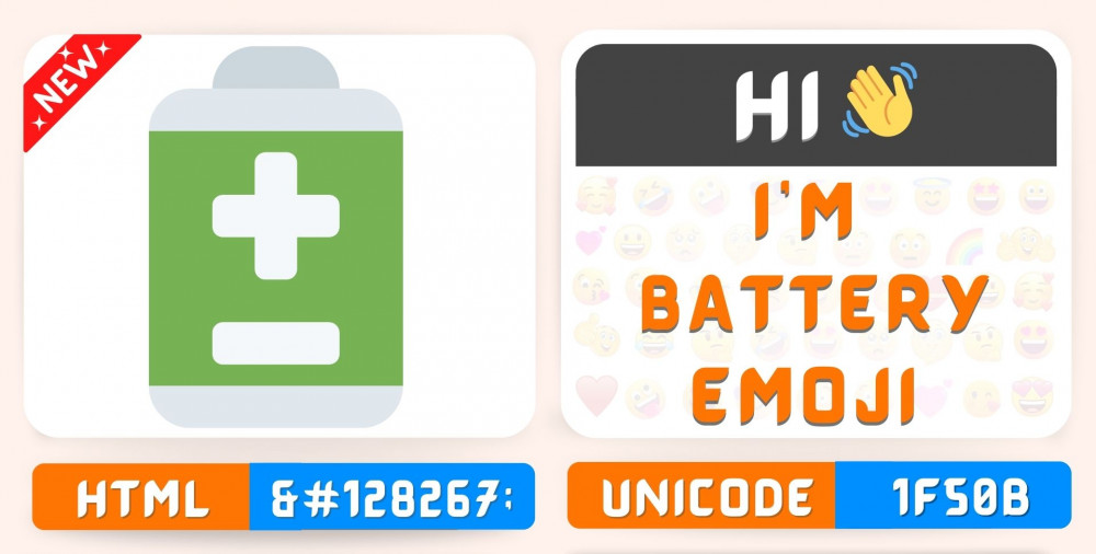 Battery Emoji Copy Paste, 🔋 Meaning Unicode