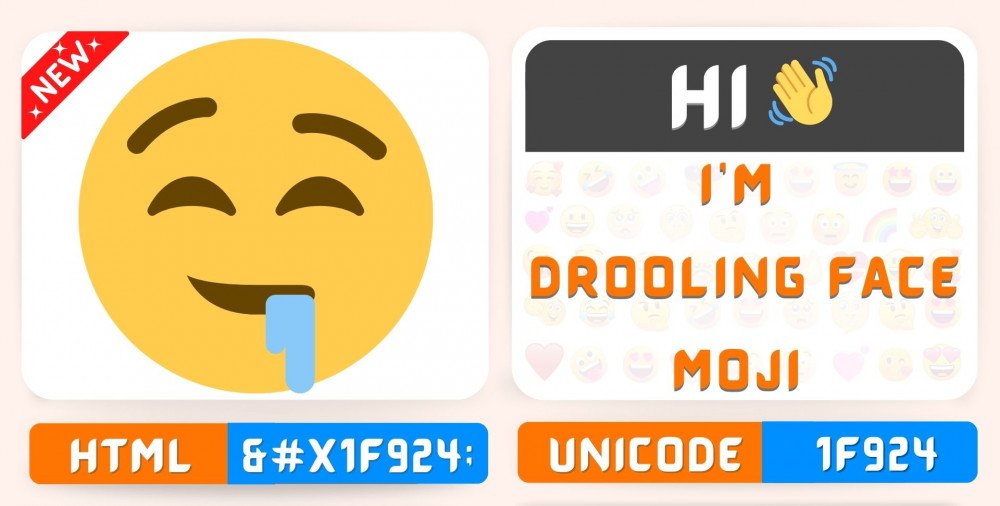 Drooling Face Emoji (U+1F924)