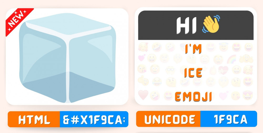 Ice Emoji Copy Paste, 流 Meaning Unicode