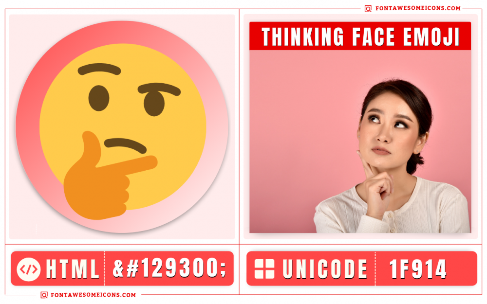 Thinking Face Emoji (U+1F914)