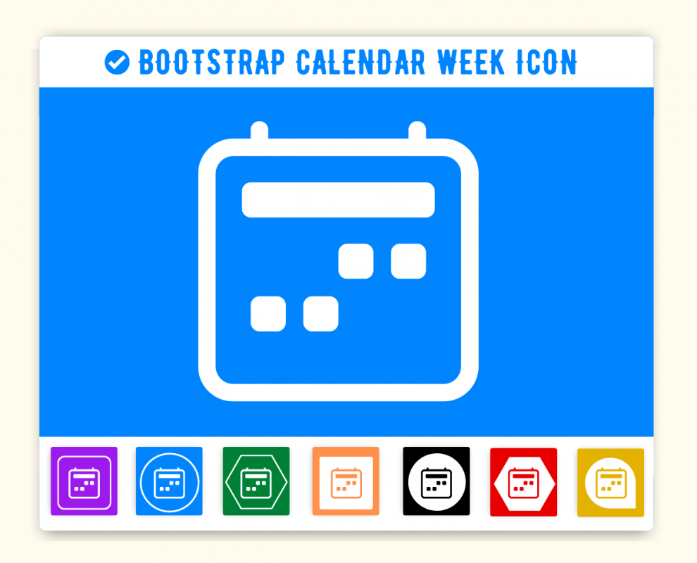 bootstrap-calendar-week-icon-bi-bi-calendar-week-icon-code-html-css