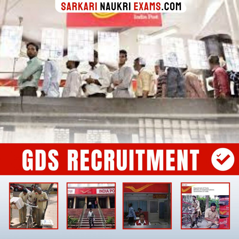 GDS Recruitment 2024 GDS (Gramin Dak Sevak) Govt Job Vacancy 202424