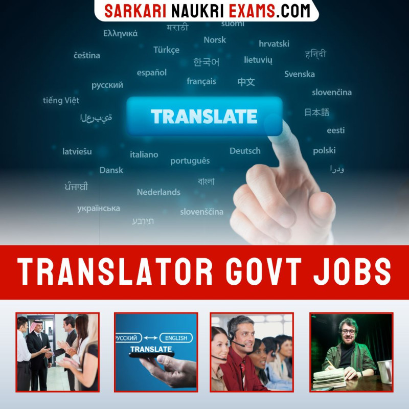 Translator Govt Jobs 2024 Translator Sarkari Naukri Vacancy 202424
