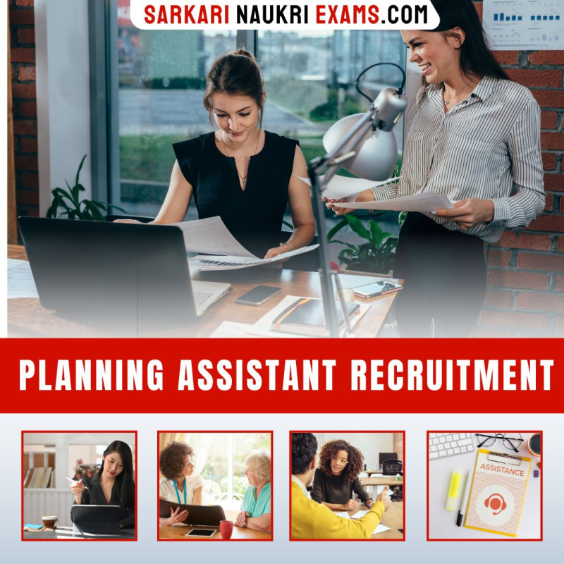 Planning Assistant Govt Job 2024 Planning Assistant Sarkari Vacancy