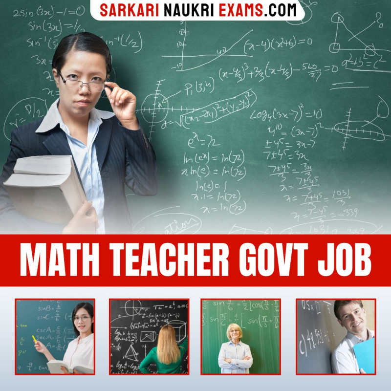 Maths Teacher Govt Job Graduates Freshers Vacancy, Govt Jobs Form