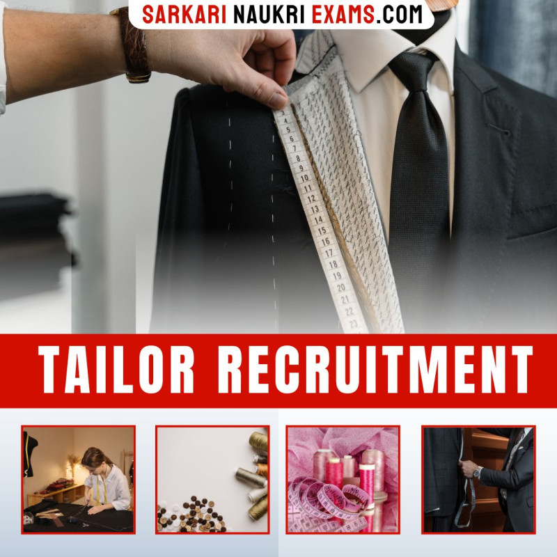 Tailor Recruitment Govt Jobs Tailor Vacancy 2024
