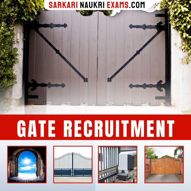 GATE Recruitment Govt Jobs GATE Vacancy 2024