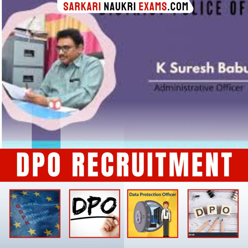 DPO Recruitment 2024 DPO Sarkari Naukri Online Form
