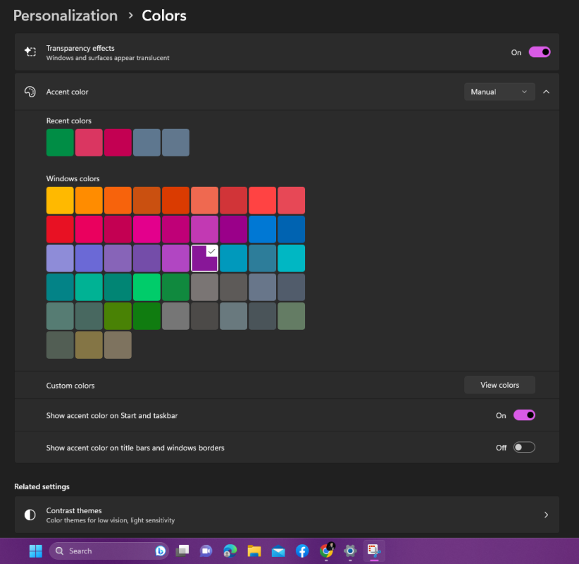 How to change taskbar color in Windows 11 desktop, laptop?