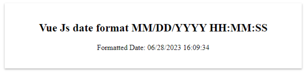 Vue Js Date Format | DD/MM/YYYY | YYYY-MM-DD | DD MMM YYYY