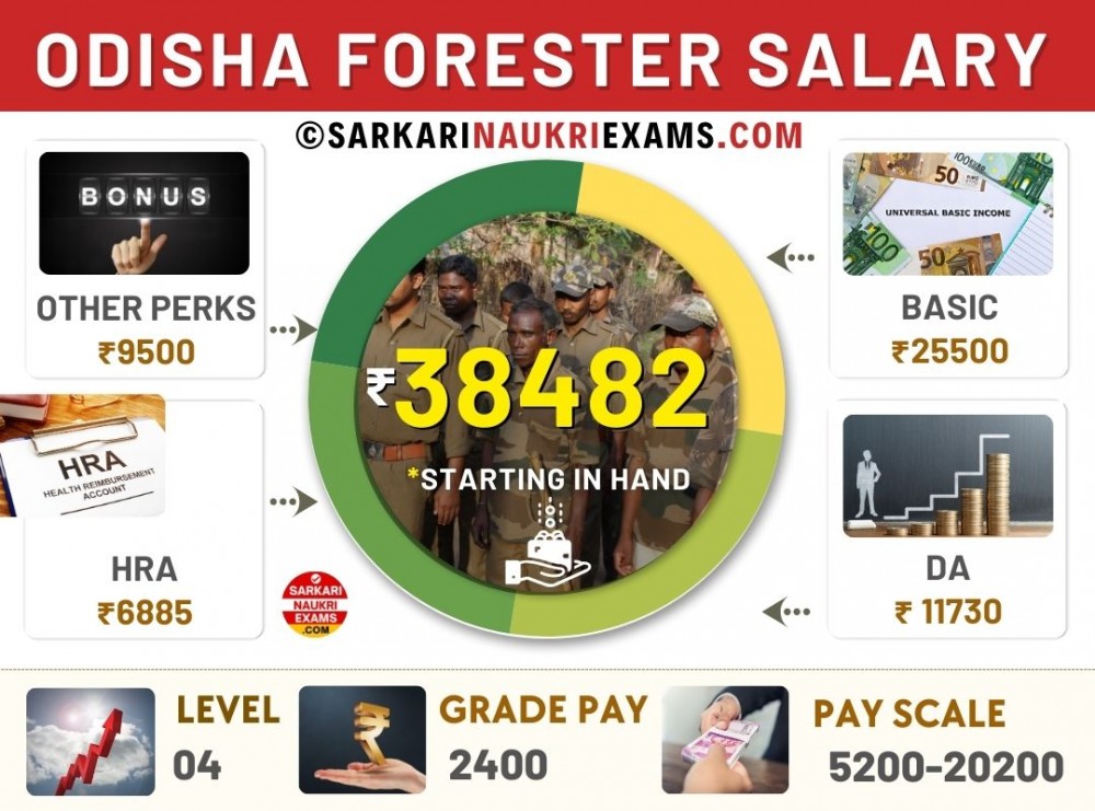 OSSSC Forester Salary 2024 OSSSC Forester Officer Per Month ,Grade Pay