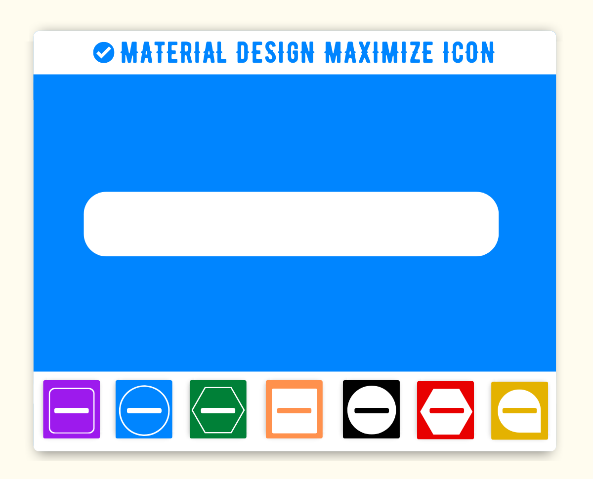 Material Design Maximize Icon (Line) Material UI Maximize Icon