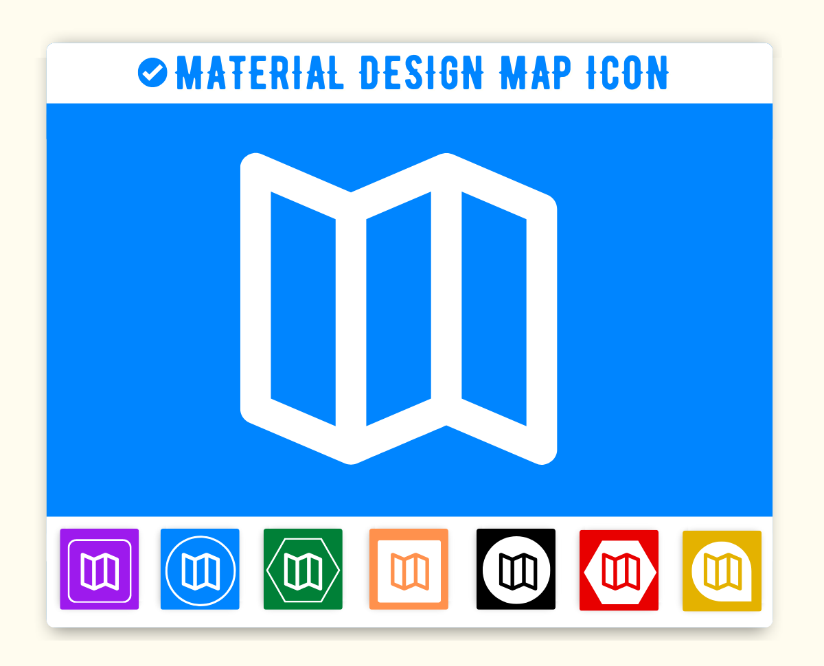 Material Design Map Icon | (Location) Material UI Map Icon, Vuetify ...