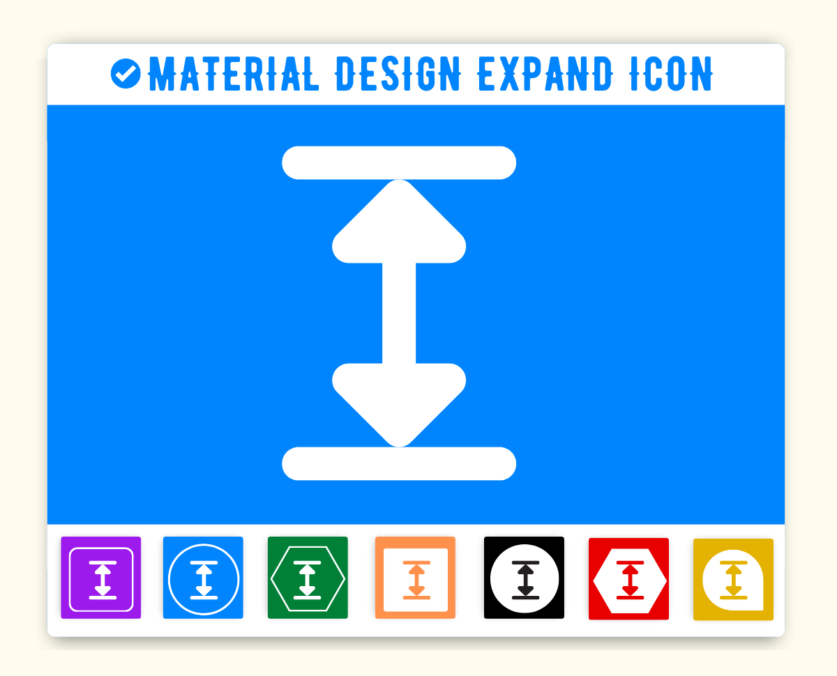 Material Design Expand Icon (Enlarge) Material UI Expand Icon