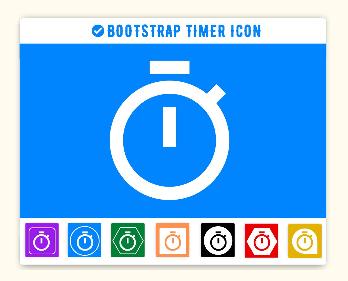Material Design Timer Icon (Clock) Material UI Timer Icon, Vuetify, Mat Icon