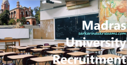 Madras University Guest Lecturer Recruitment 2019 Faculty Vacancy