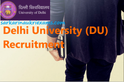 Delhi University (DU) Assistant Professor, Associative Professor Recruitment 2019 