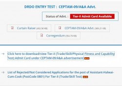 DRDO CEPTAM 09/AA Tier 2 Admit Card 2020 Exam Date Released!!