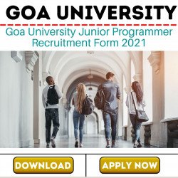 Goa University Junior Programmer Recruitment Form 2021 | Apply Before 01/02/2021