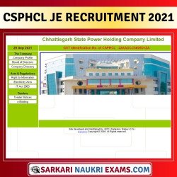 Chhattisgarh CSPHCL Junior Engineer (JE) Admit Card 2021-2022 | Exam Date Declared !!